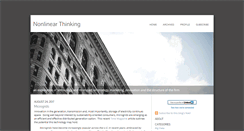 Desktop Screenshot of nonlinearthinkingblog.com